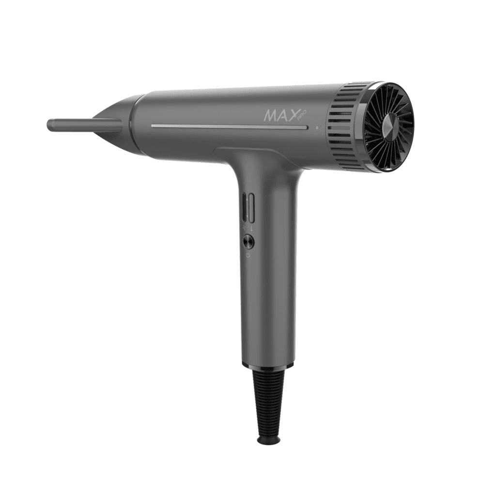 Max Pro Infinity Föhn met keramische technologie voor optimale haarbescherming.